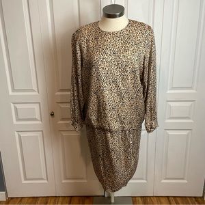 Silk Cheetah Dress